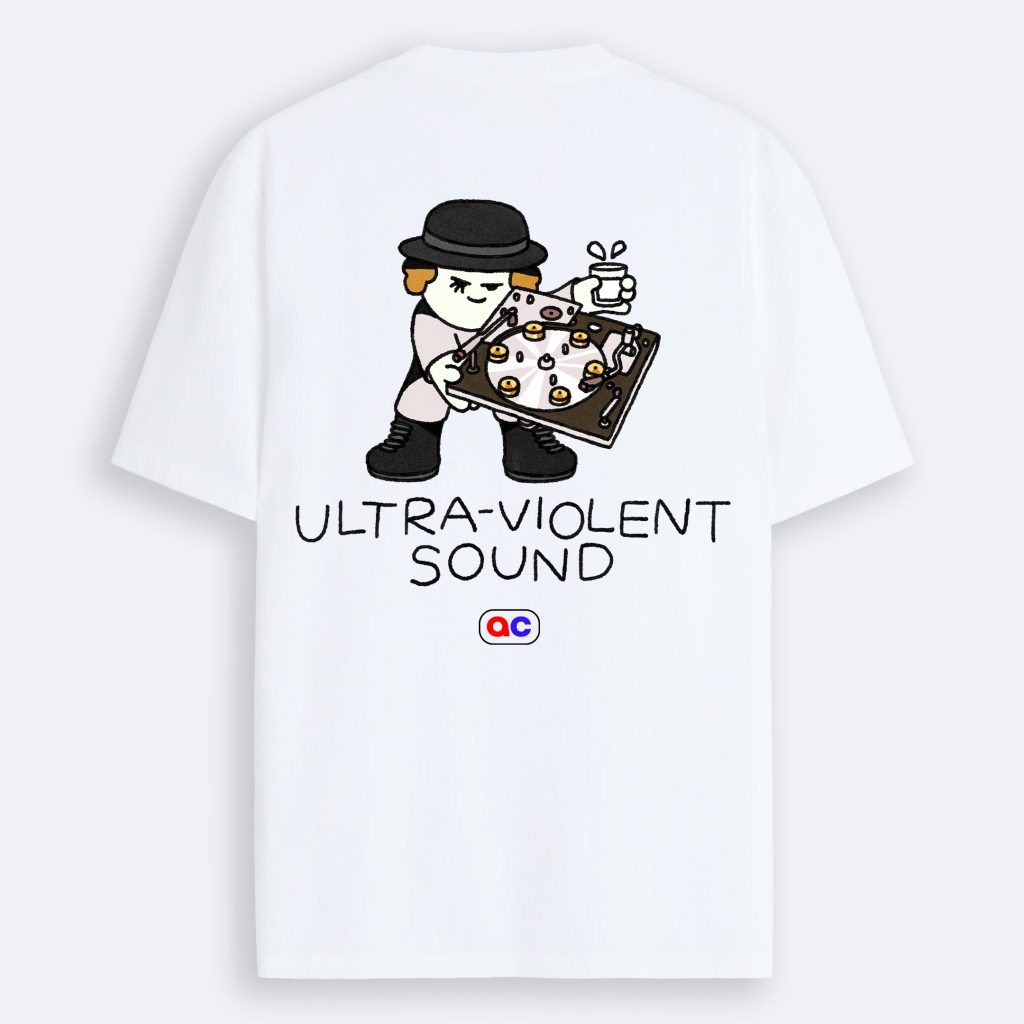 T-Shirt "Ultra-Violent Sound" Bianca | *PROMO*