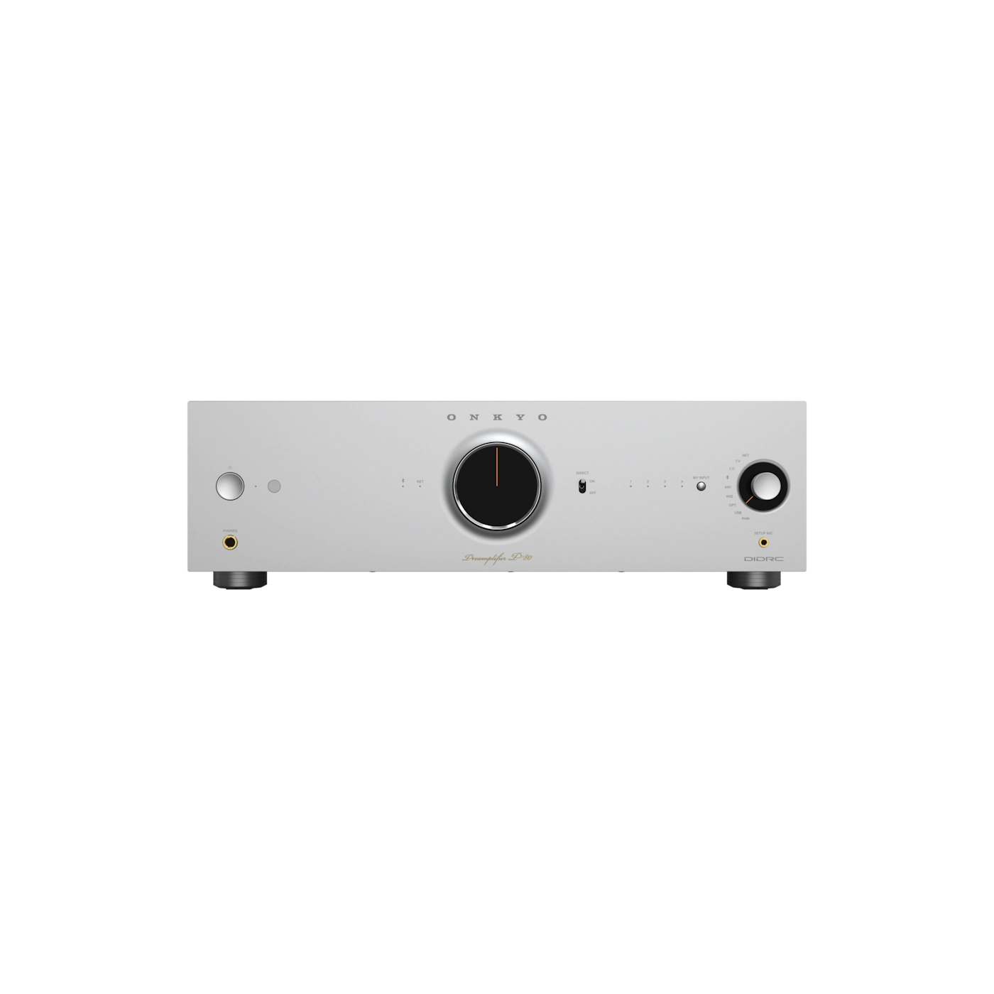 Preamplificatore Di Rete Onkyo P-80 2.2 Canali | Phono MM/MC, DAC, Streaming Wi-Fi/Ethernet E Dirac Live (Nero)