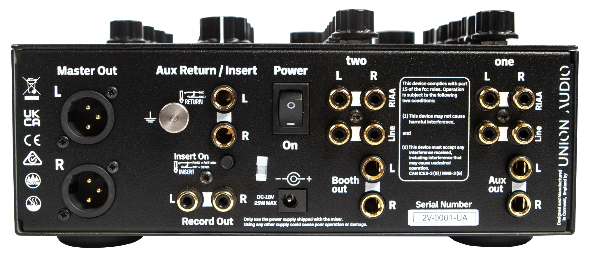 Union Audio TWO VALVE ROTARY MIXER