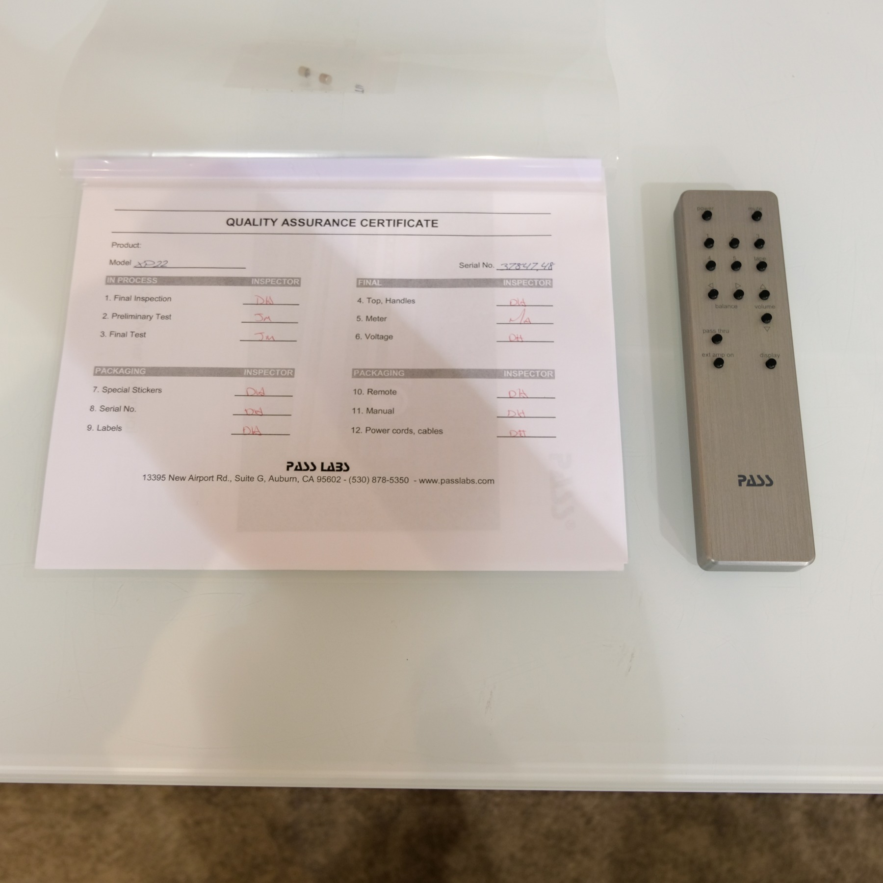 Pass Labs XP-22