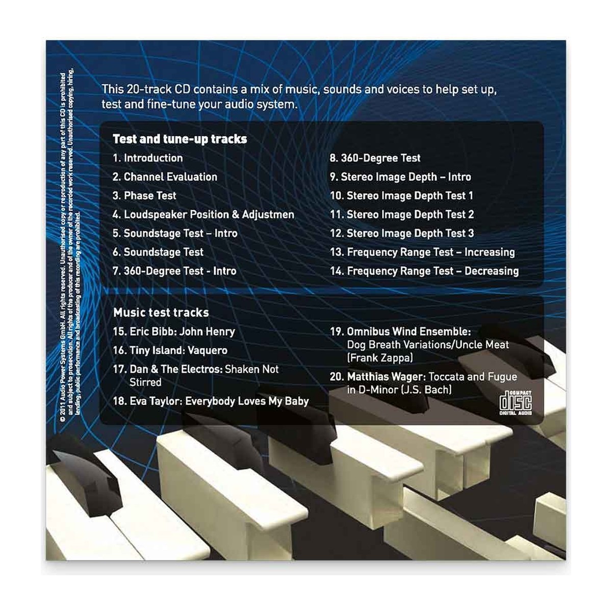 IsoTek Ultimate System Set-Up Disc