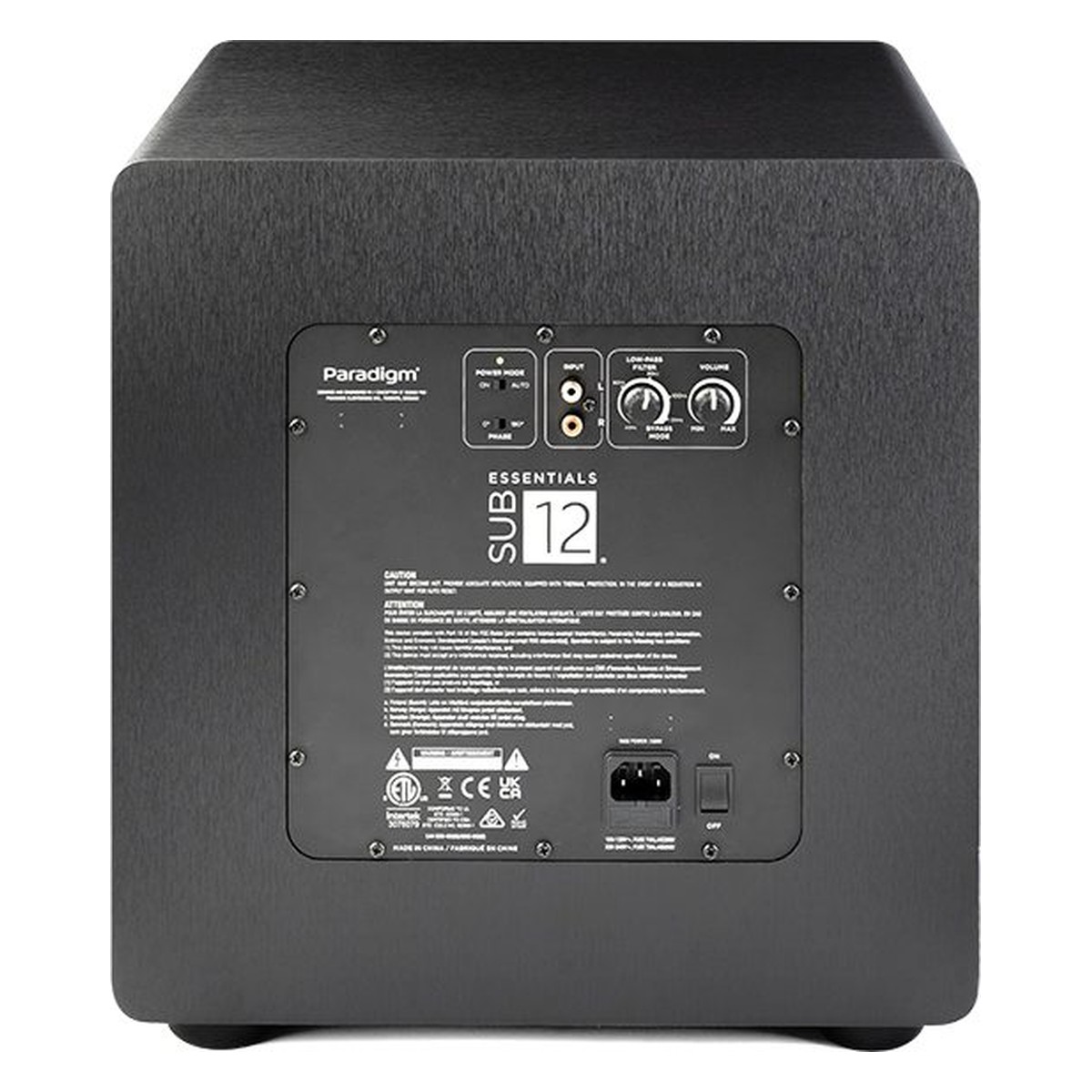 Paradigm Essentials Sub 12