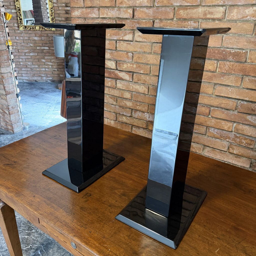 Stand per diffusori nero laccato (coppia)