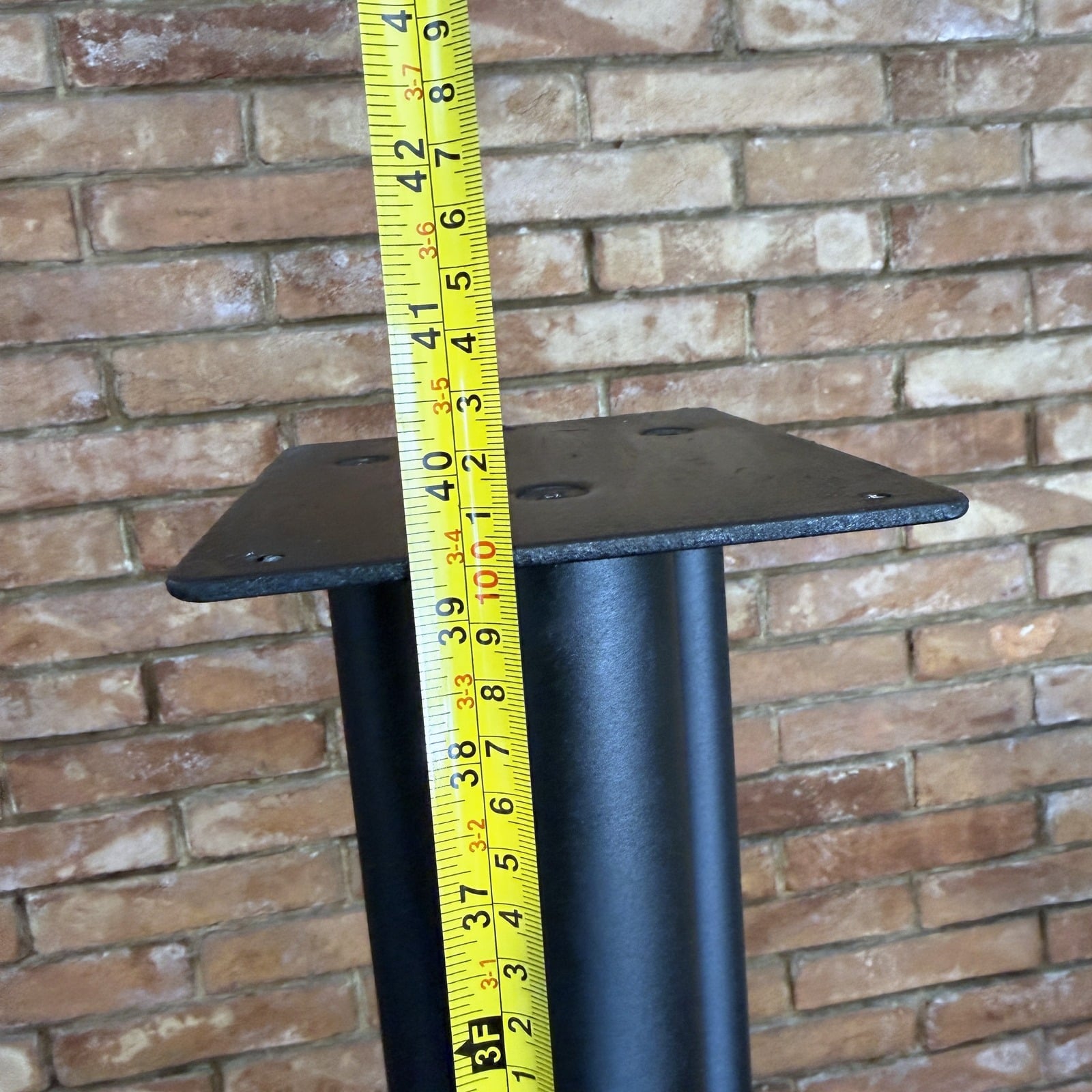 Stand per diffusori in metallo nero 100 cm (coppia)