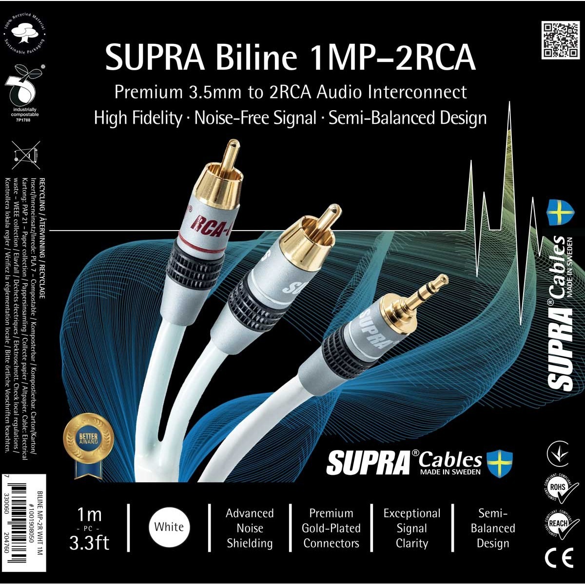 Supra BILINE MP-2RCA WHITE