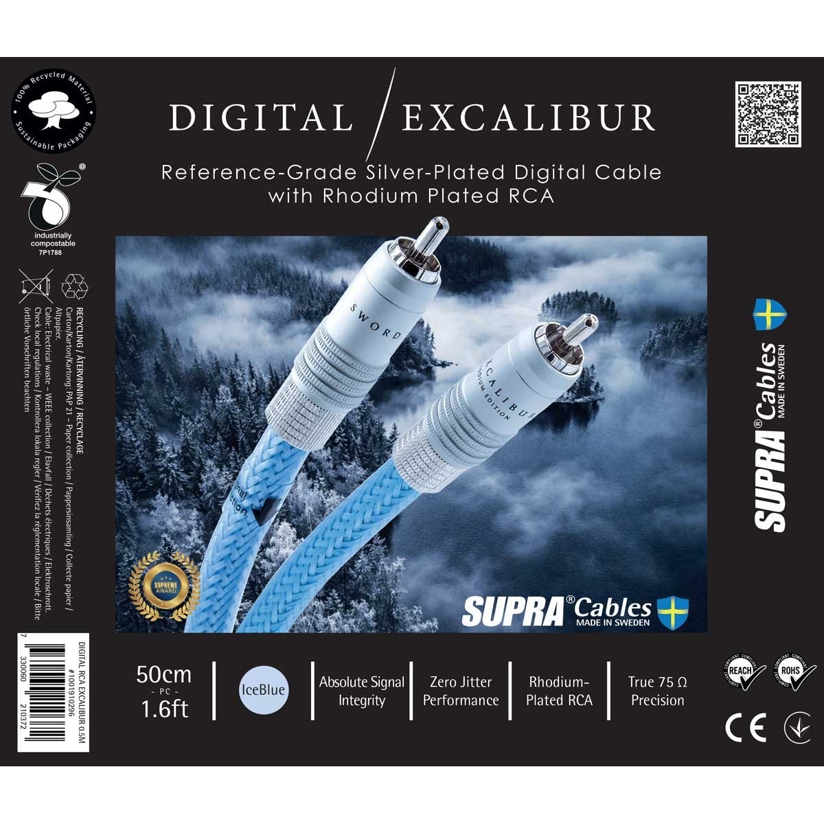 Supra DIGITAL RCA EXCALIBUR RHODIUM