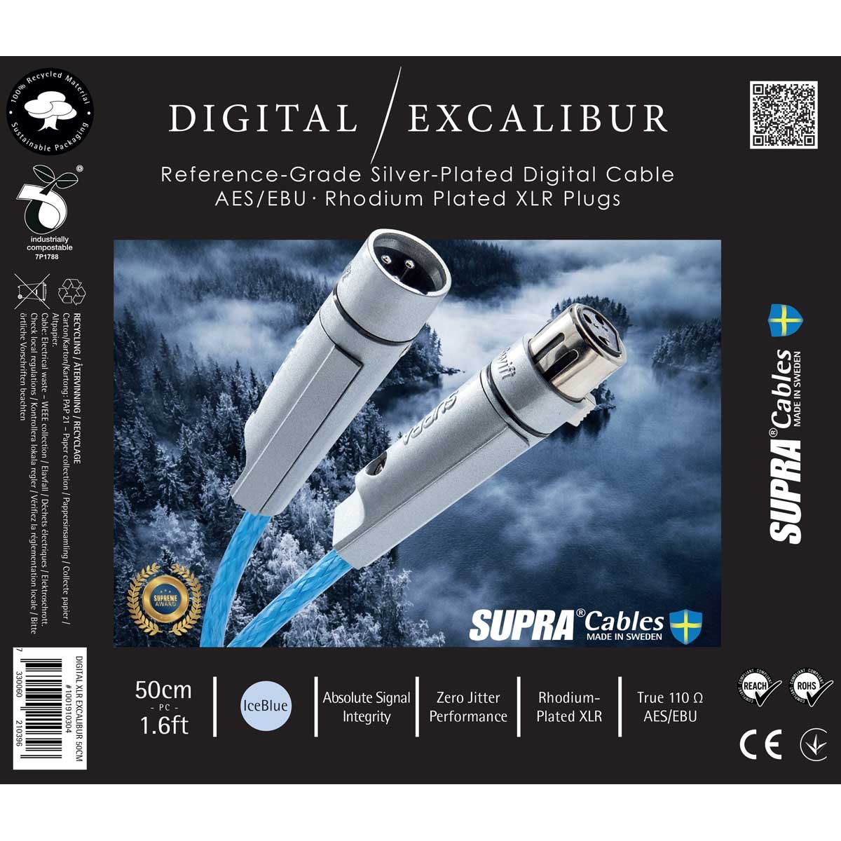 Supra DIGITAL XLR EXCALIBUR RHODIUM