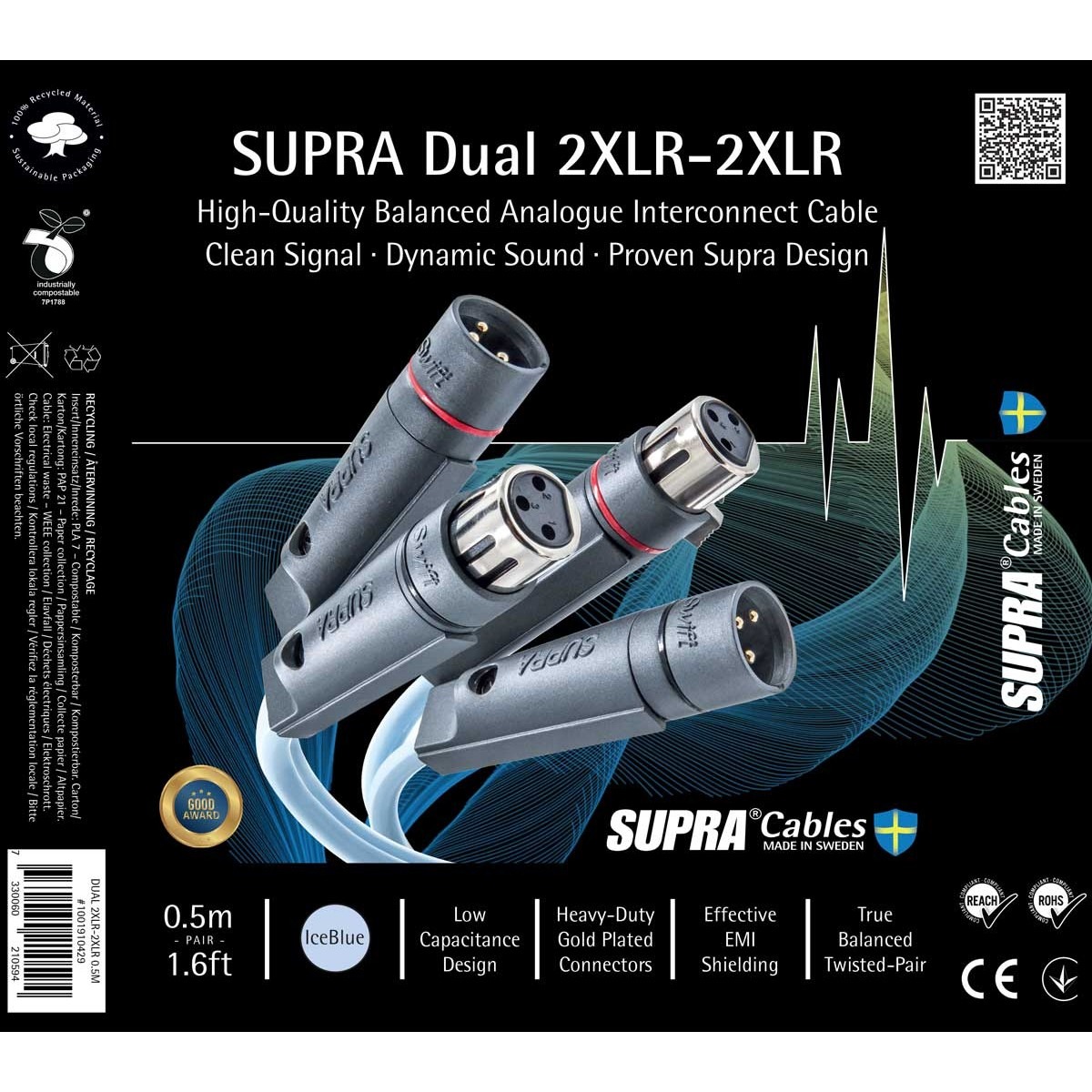 Supra DUAL 2XLR-2XLR BALANCED AUDIO
