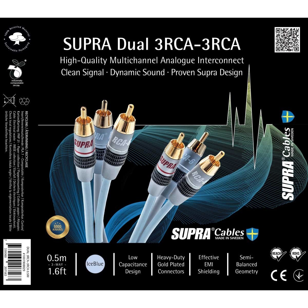 Supra DUAL 3RCA-3RCA AUDIO