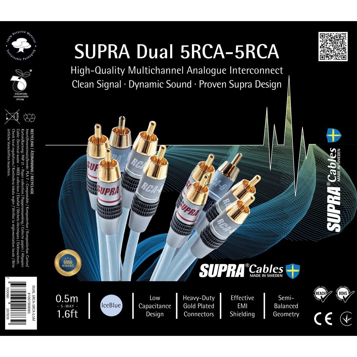 Supra DUAL 5RCA-5RCA AUDIO