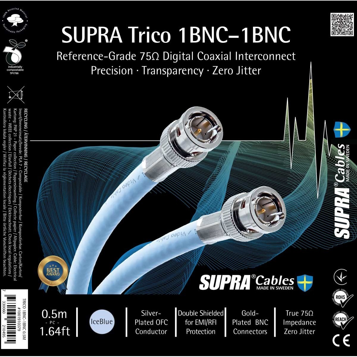 Supra TRICO 1BNC-1BNC DIGITAL